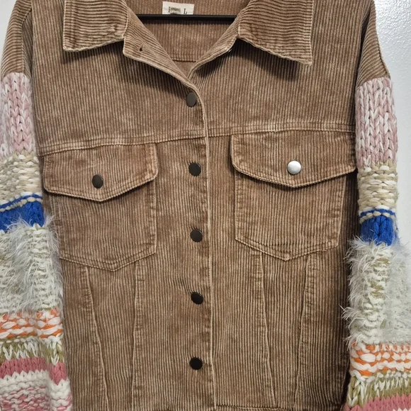 POL Women's Multicolor Corduroy Jacket - Picture 6 of 6